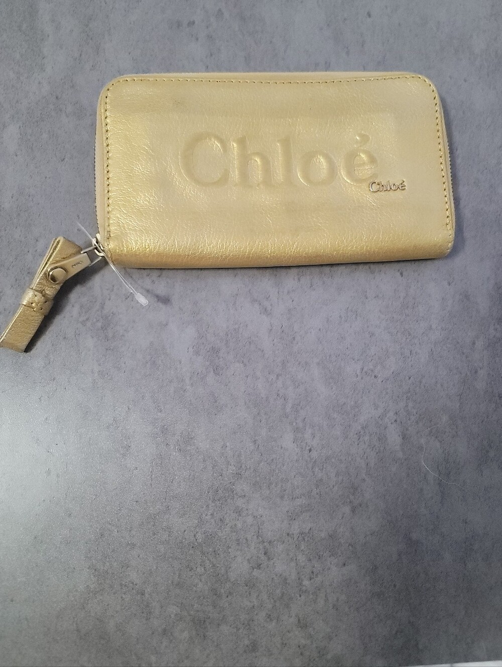 Chloe Gold Zip Wallet